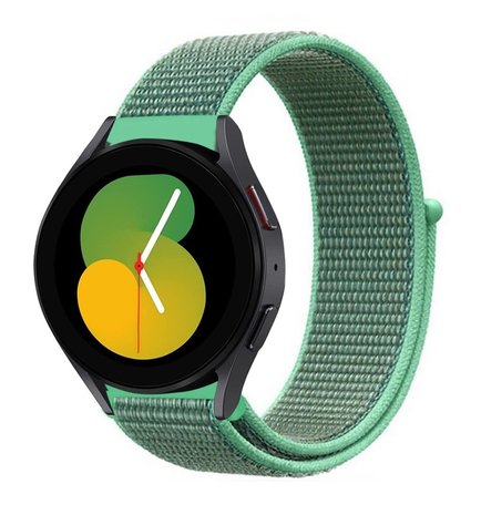 Strap-it Strap-it Bracelet nylon Samsung Galaxy Watch 5 - 40mm (menthe)