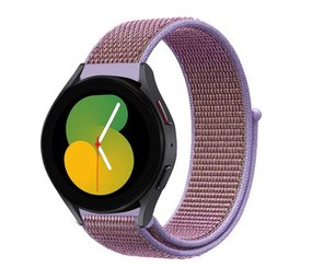 Strap-it Bracelet nylon Samsung Galaxy Watch 5 - 40mm (lilas)
