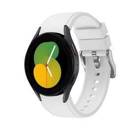 Strap-it Bracelet Samsung Galaxy Watch 5 - 40mm silicone (blanc)