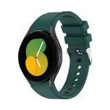 Strap-it Bracelet Samsung Galaxy Watch 5 - 40mm silicone (vert foncé)