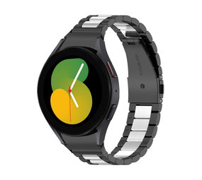 Strap-it Bracelet acier maillons Samsung Galaxy Watch 5 - 40mm (noir/argent)