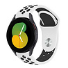 Strap-it Strap-it Bracelet sport Samsung Galaxy Watch 5 - 40mm (blanc/noir) Strap-it Strap-it Bracelet sport Samsung Galaxy Watch 5 - 40mm (blanc/noir)