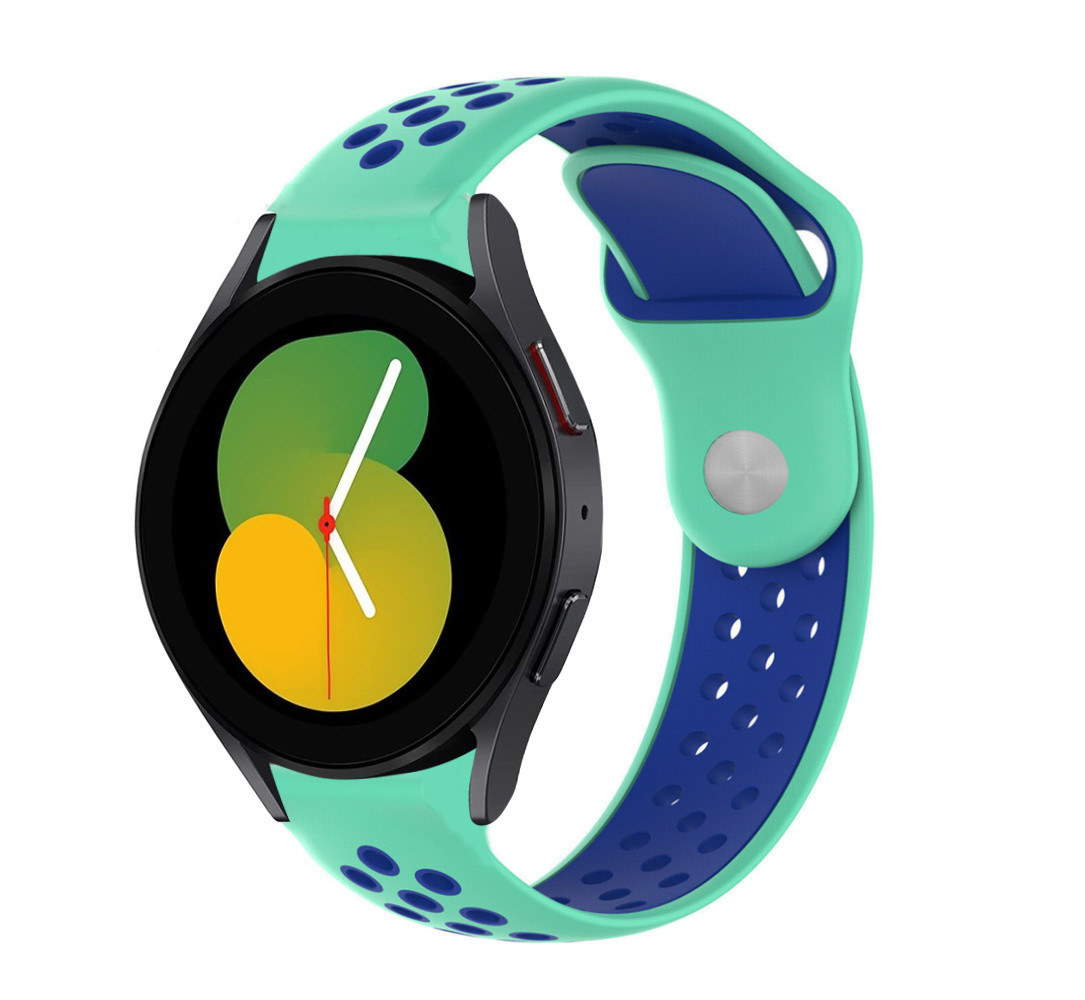 Strap-it Strap-it Bracelet sport Samsung Galaxy Watch 5 - 40mm (aqua/bleu) Strap-it Strap-it Bracelet sport Samsung Galaxy Watch 5 - 40mm (aqua/bleu)