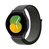 Strap-it Bracelet nylon Samsung Galaxy Watch 5 - 40mm (gris vert)