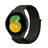 Strap-it Bracelet nylon Samsung Galaxy Watch 5 - 40mm (vert foncé)