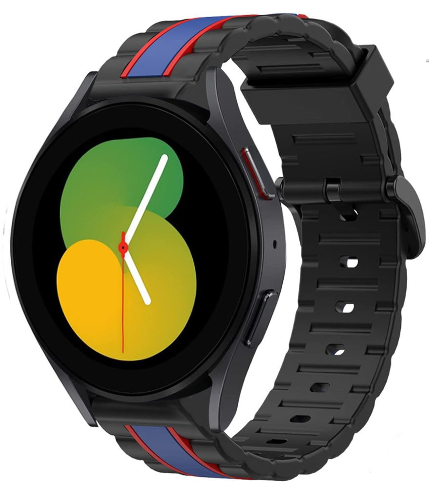 Strap-it Strap-it Bracelet édition spéciale Samsung Galaxy Watch 5 - 40mm (noir/bleu)