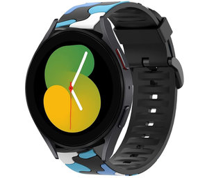 Strap-it Bracelet camouflage Samsung Galaxy Watch 5 - 40mm (bleu)