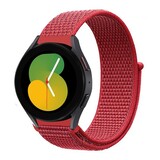 Strap-it Bracelet nylon Samsung Galaxy Watch 5 - 40mm (rouge)
