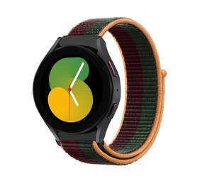 Strap-it Bracelet nylon Samsung Galaxy Watch 5 - 40mm (cerise foncée)