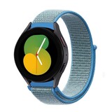 Strap-it Bracelet nylon Samsung Galaxy Watch 5 - 40mm (bleu)