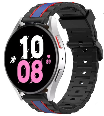 Strap-it Strap-it Bracelet édition spéciale Samsung Galaxy Watch 5 - 44mm (noir/bleu)