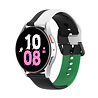 Strap-it Strap-it Bracelet sport triple Samsung Galaxy Watch 5 - 44mm (noir-blanc-vert) Strap-it Strap-it Bracelet sport triple Samsung Galaxy Watch 5 - 44mm (noir-blanc-vert)