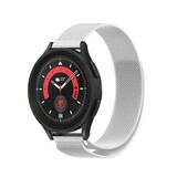Strap-it Bracelet Milanais Samsung Galaxy Watch 5 Pro (argent)