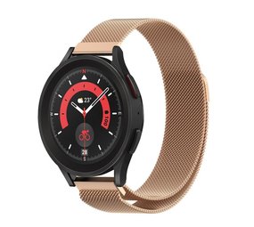 Strap-it Bracelet Milanais Samsung Galaxy Watch 5 Pro (or rose)