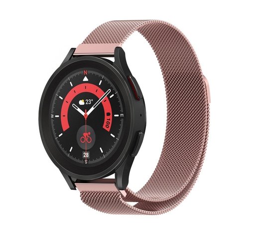 Strap-it Strap-it Bracelet Milanais Samsung Galaxy Watch 5 Pro (rose)