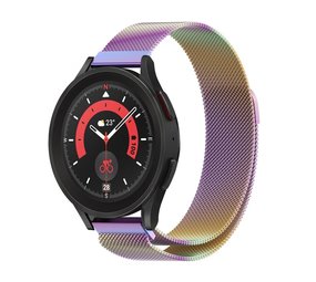 Strap-it Bracelet Milanais Samsung Galaxy Watch 5 Pro (arc-en-ciel)