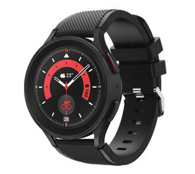Strap-it Bracelet silicone Samsung Galaxy Watch 5 Pro (noir)