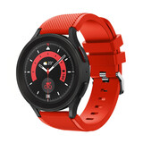 Strap-it Bracelet silicone Samsung Galaxy Watch 5 Pro (rouge)