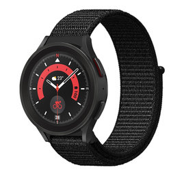 Strap-it Bracelet nylon Samsung Galaxy Watch 5 Pro (noir)