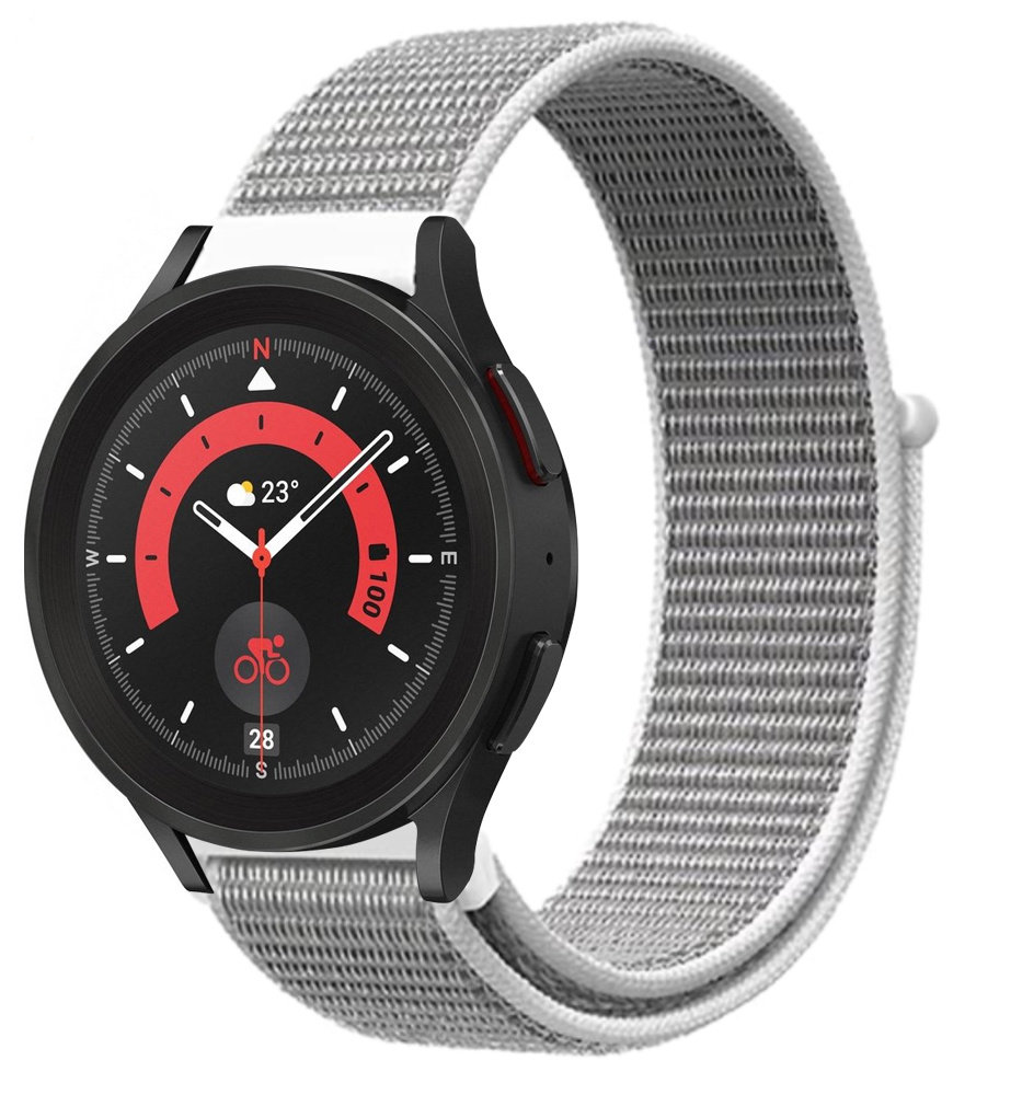 Strap-it Strap-it Bracelet nylon Samsung Galaxy Watch 5 Pro (coquillage)