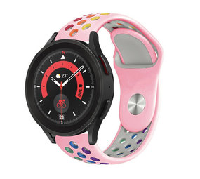 Strap-it Bracelet sport Samsung Galaxy Watch 5 Pro (rose/multicolore) Strap-it Bracelet sport Samsung Galaxy Watch 5 Pro (rose/multicolore)