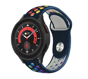 Strap-it Bracelet sport Samsung Galaxy Watch 5 Pro (bleu foncé/multicolore) Strap-it Bracelet sport Samsung Galaxy Watch 5 Pro (bleu foncé/multicolore)