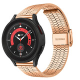 Strap-it Bracelet acier inoxydable Samsung Galaxy Watch 5 Pro (or rose)