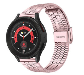 Strap-it Bracelet acier inoxydable Samsung Galaxy Watch 5 Pro (rose) Strap-it Bracelet acier inoxydable Samsung Galaxy Watch 5 Pro (rose)