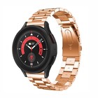 Strap-it Strap-it Bracelet acier Samsung Galaxy Watch 5 Pro (or rose)