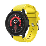Strap-it Bracelet silicone Samsung Galaxy Watch 5 Pro (jaune)