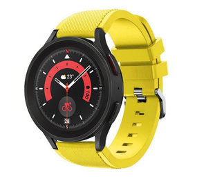 Strap-it Bracelet silicone Samsung Galaxy Watch 5 Pro (jaune)