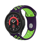 Strap-it Bracelet sport Samsung Galaxy Watch 5 Pro (violet/vert)