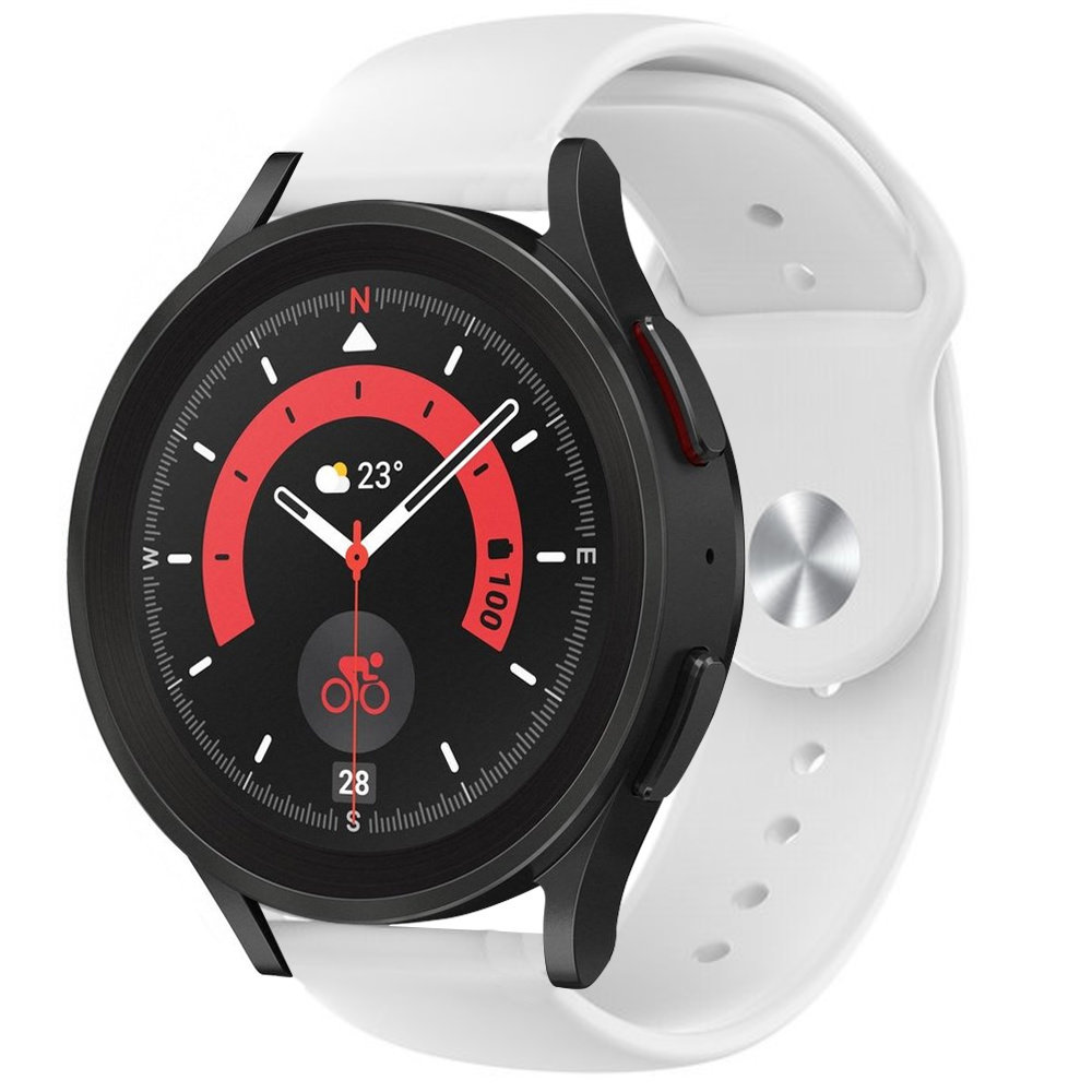 Strap-it Strap-it Bracelet sport Samsung Galaxy Watch 5 Pro - 46mm (blanc)