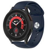 Strap-it Bracelet sport Samsung Galaxy Watch 5 Pro (bleu foncé)