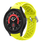 Strap-it Bracelet silicone avec trous Galaxy Watch 5 Pro (jaune)