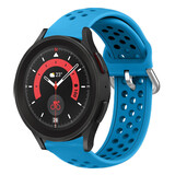 Strap-it Bracelet silicone avec trous Galaxy Watch 5 Pro (bleu clair)
