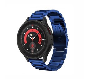 Strap-it Bracelet acier Samsung Galaxy Watch 5 Pro (bleu)