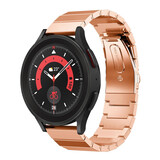 Strap-it Bracelet métal Samsung Galaxy Watch 5 Pro (or rose)