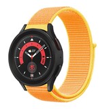 Strap-it Bracelet nylon Samsung Galaxy Watch 5 Pro (jaune clair)