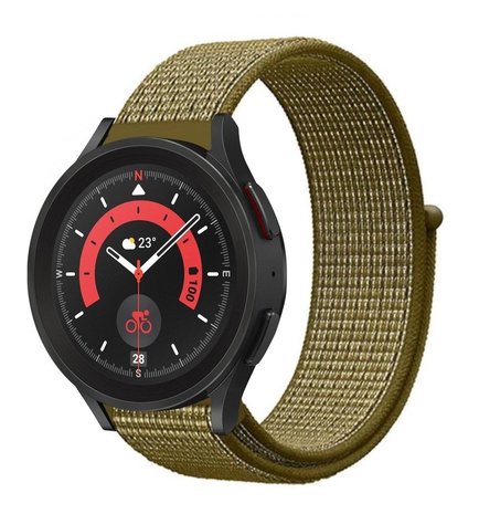Strap-it Strap-it Bracelet nylon Samsung Galaxy Watch 5 Pro (olive)