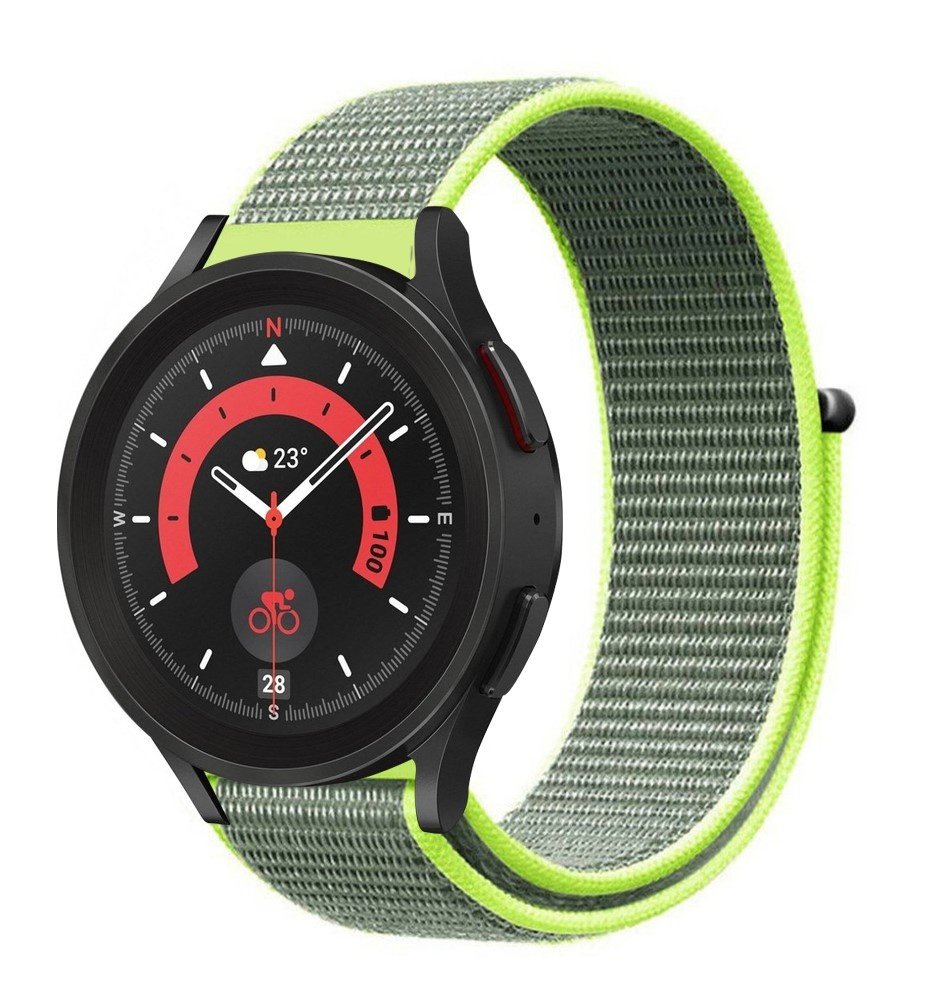Strap-it Strap-it Bracelet nylon Samsung Galaxy Watch 5 Pro (fluo)