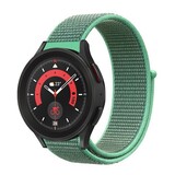 Strap-it Bracelet nylon Samsung Galaxy Watch 5 Pro (menthe)