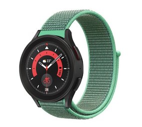 Strap-it Bracelet nylon Samsung Galaxy Watch 5 Pro (menthe)