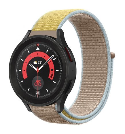 Strap-it Strap-it Bracelet nylon Samsung Galaxy Watch 5 Pro (chameau) Strap-it Strap-it Bracelet nylon Samsung Galaxy Watch 5 Pro (chameau)