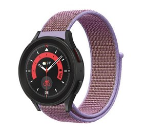 Strap-it Bracelet nylon Samsung Galaxy Watch 5 Pro (lilas)