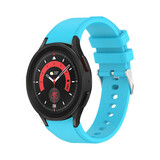 Strap-it Bracelet Samsung Galaxy Watch 5 Pro silicone (bleu clair)