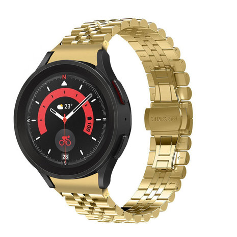 Strap-it Strap-it Bracelet acier Jubilee Samsung Galaxy Watch 5 Pro (or)