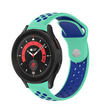 Strap-it Bracelet sport Samsung Galaxy Watch 5 Pro (aqua/bleu)