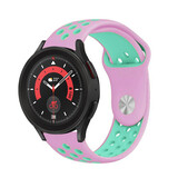 Strap-it Bracelet sport Samsung Galaxy Watch 5 Pro (rose/aqua)