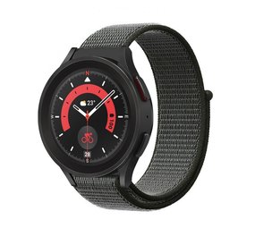 Strap-it Bracelet nylon Samsung Galaxy Watch 5 Pro (gris vert)